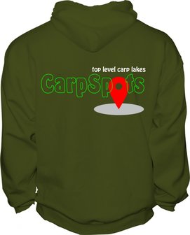 CarpSpots Hoodie military green