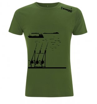 RIVERKINGS  T-shirt  Carp fishing  Zwarte  print