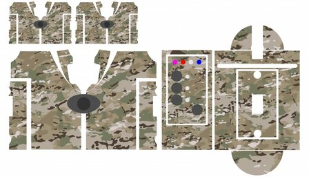Nash SR1 Desert multi cam camouflage skinz