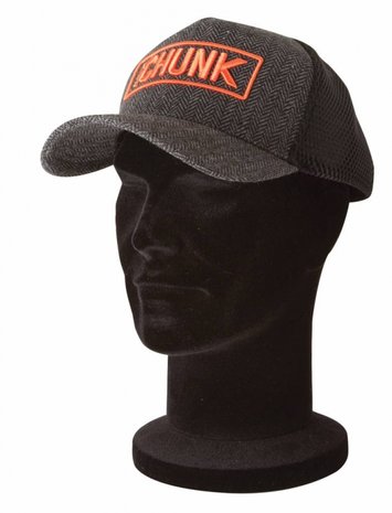 FOX CHUNK BLACK/GREY TWILL TRUCKER CAP