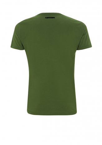 RIVERKINGS River Obsession T-shirt Olive Green Zwarte print
