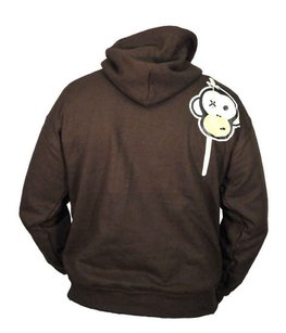 Monkey Climber Hoodie Brown