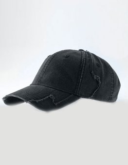 Hurricane Heavy Worn Cap (One size) Black