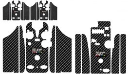 Silver/black Carbon Skinz