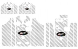 White 3D Carbon Skinz