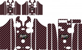 Multi Pink Delkim Carbon Skinz