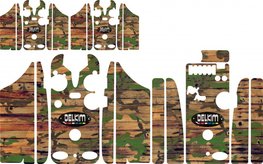 Camo Wood Delkim Carbon Skinz