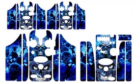 Blue skulls Skinz