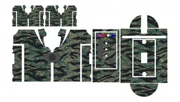 Nash SR1 Vietnam Tiger camouflage skinz