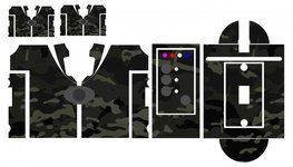 Nash SR1 black camouflage skinz