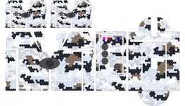 Nash SR1 Hexacon Winter camouflage skinz