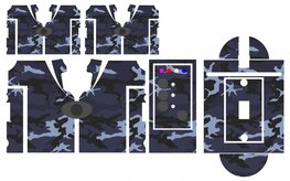 Nash SR1 Blue Commando camouflage skinz